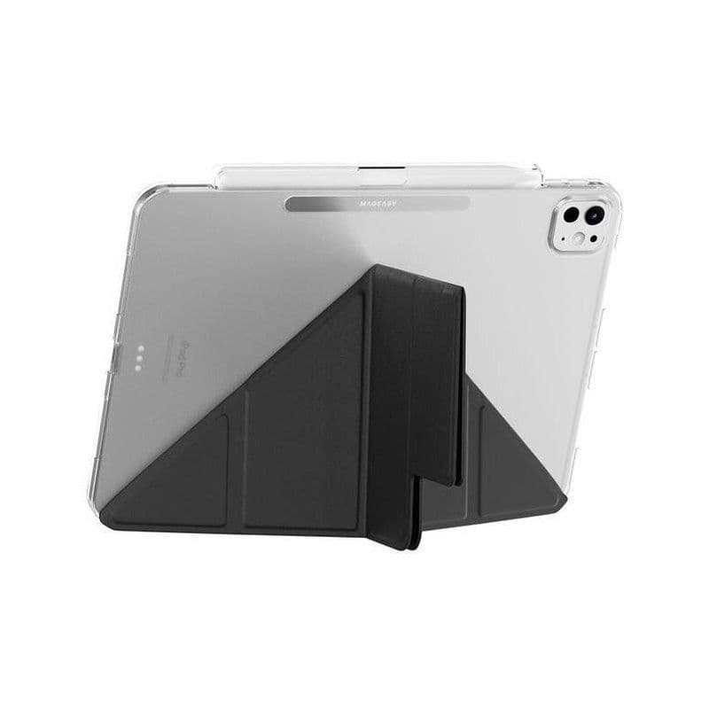 Mageasy Facet Case With Pencil Holder For 2024 Ipad Air 11"/2022~2020 Ipad Air 10.9"/2022~2018 Ipad Black