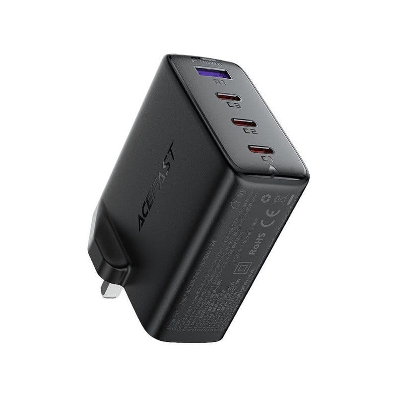 Acefast A97 Pd100W Gan (3*Usb-C+Usb-A) Charger (Uk) Black