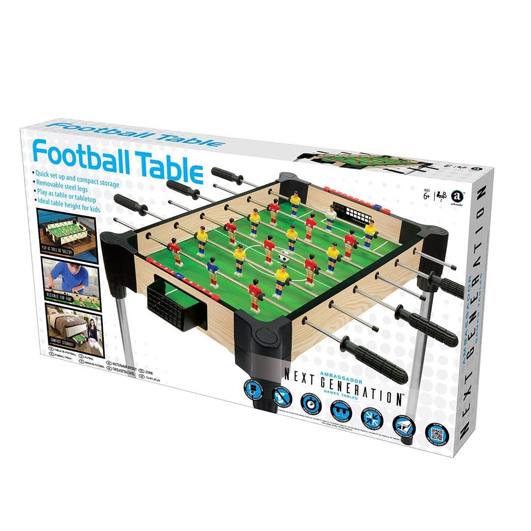 Merchant Ambassador Wood Tabletop Football (Soccer) With Legs 68.5Cm