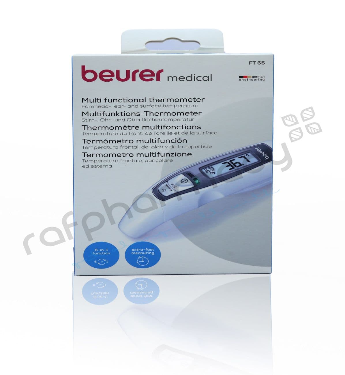 Beurer FT65 6-in-1 Forehead Thermometer (#14542)