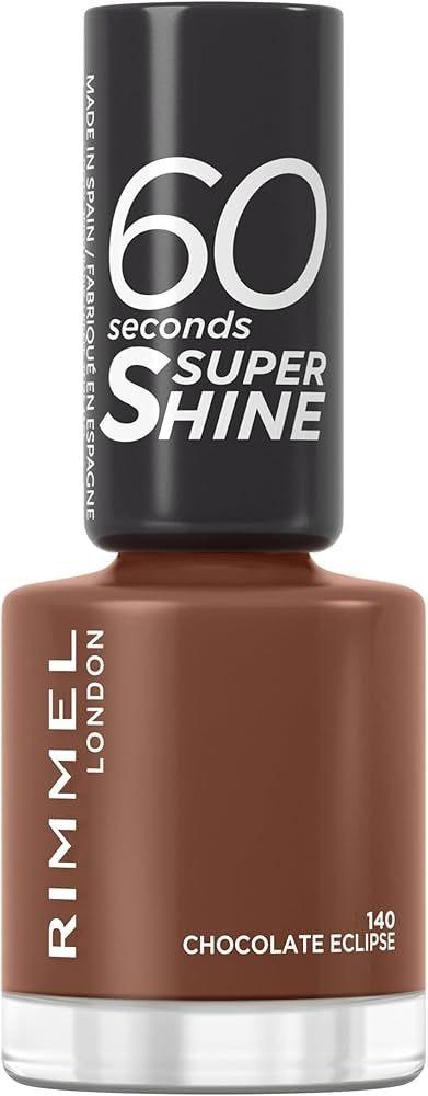 Rimmel London 60 Sec Super Shine Nail Polish 140 Chocolate Eclipse 8 Ml