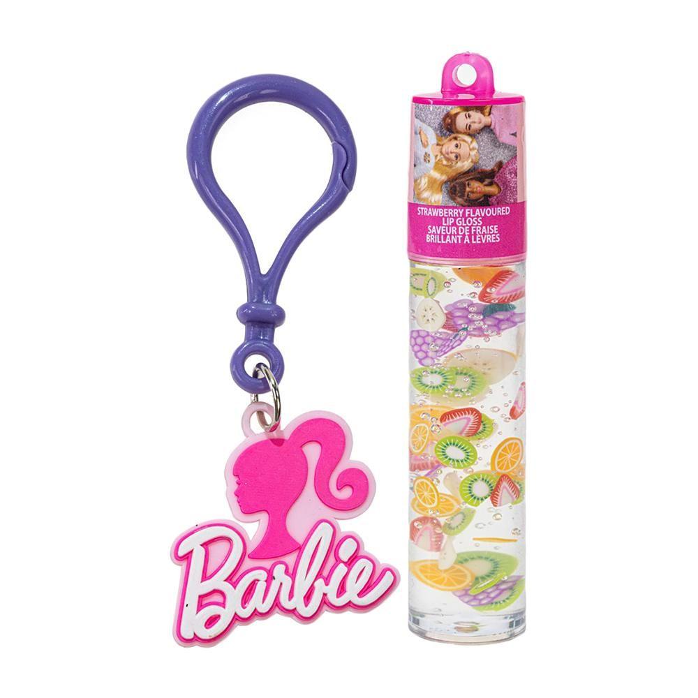 Townley Girl Barbie Plant-Based Lip Gloss With Keychain