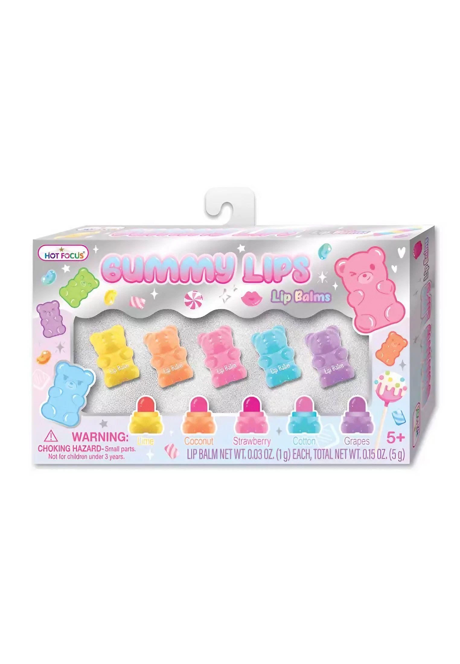 Hot Focus Gummy Lips Lip Balms Set