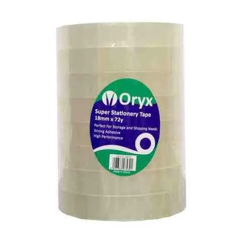 Oryx Clear Tape18Mmx72Yrd 8 Rolls