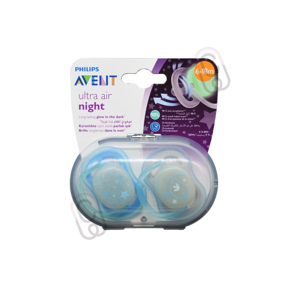 Avent Ultra Air Night Soother Boy 6-18M