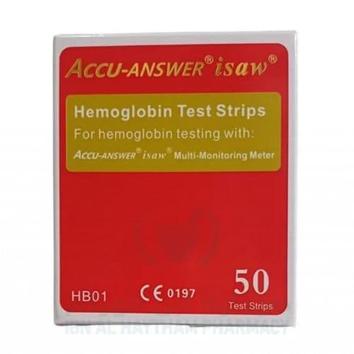 Accu Answer Hemoglobin Test Strips 50'S