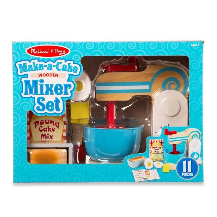 Melissa & Doug Wooden Make-A-Cake Mixer Set 46009840