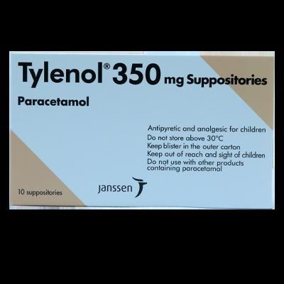 Tylenol 350Mg Supp 10'S