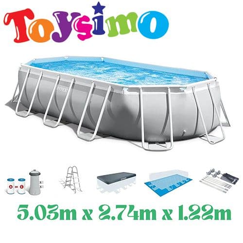 Intex Prism Frame Oval Pool Set 5.03M X 2.74M X 1.22M