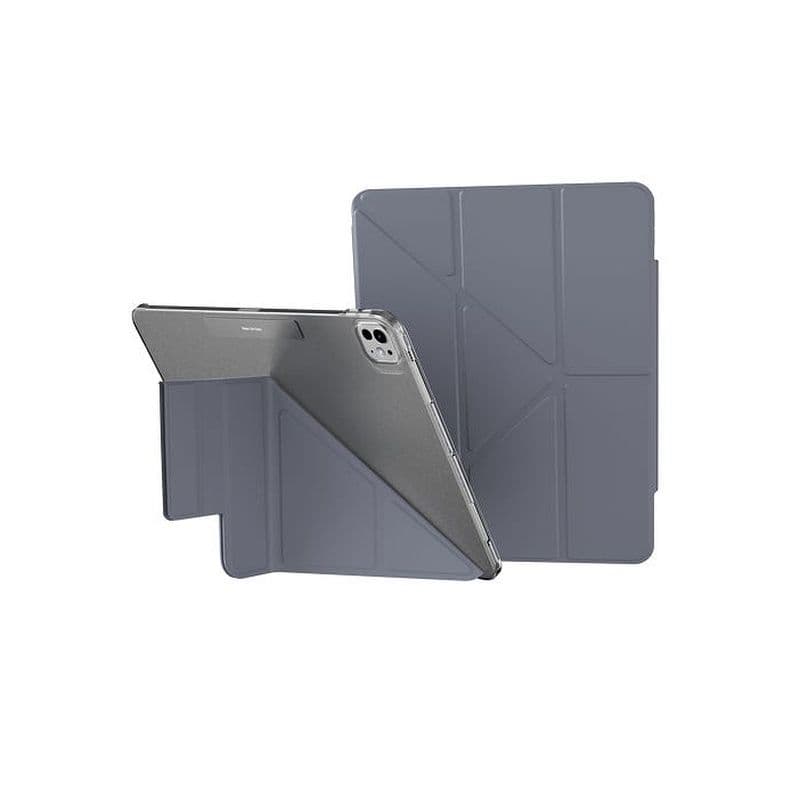 Mageasy Facet Folding Folio Case For Ipad Pro 13"M4, Stain-Resistant - Alaskan Blue