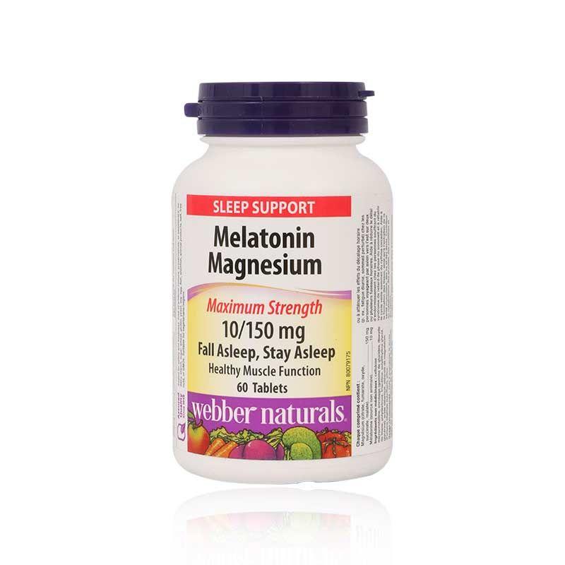 Webber Naturals Melatonin Magnesium 10/150Mg Tablets 60'S