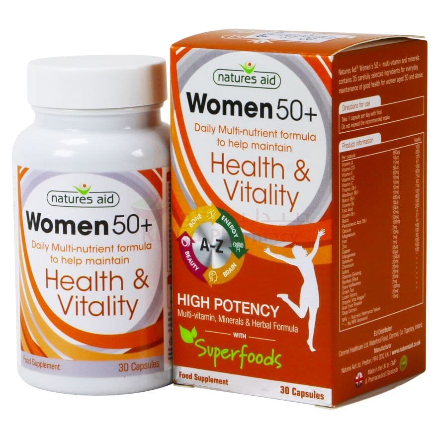 Natures Aid Women 50+ Capsule  30 CAP