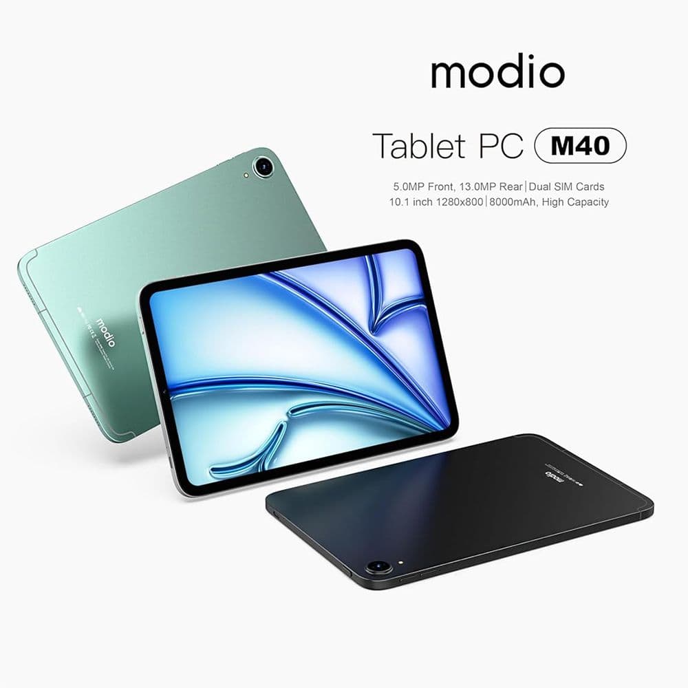 Modio M40 Android 5G Tablet, 10.1-Inch Hd Display, 12Gb Ram, 512Gb Storage, 8000Mah Battery, Dual Sim