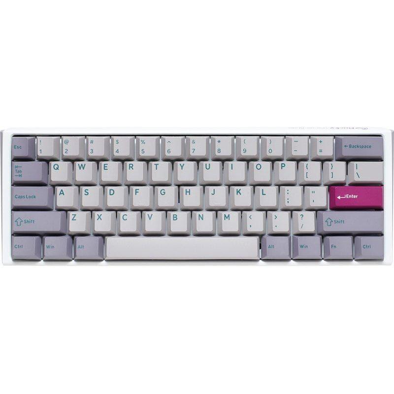 Ducky One 3 Mini Aura 60% Wired Mechanical Gaming Keyboard - Red Switch - Mist - لوحة مفاتيح