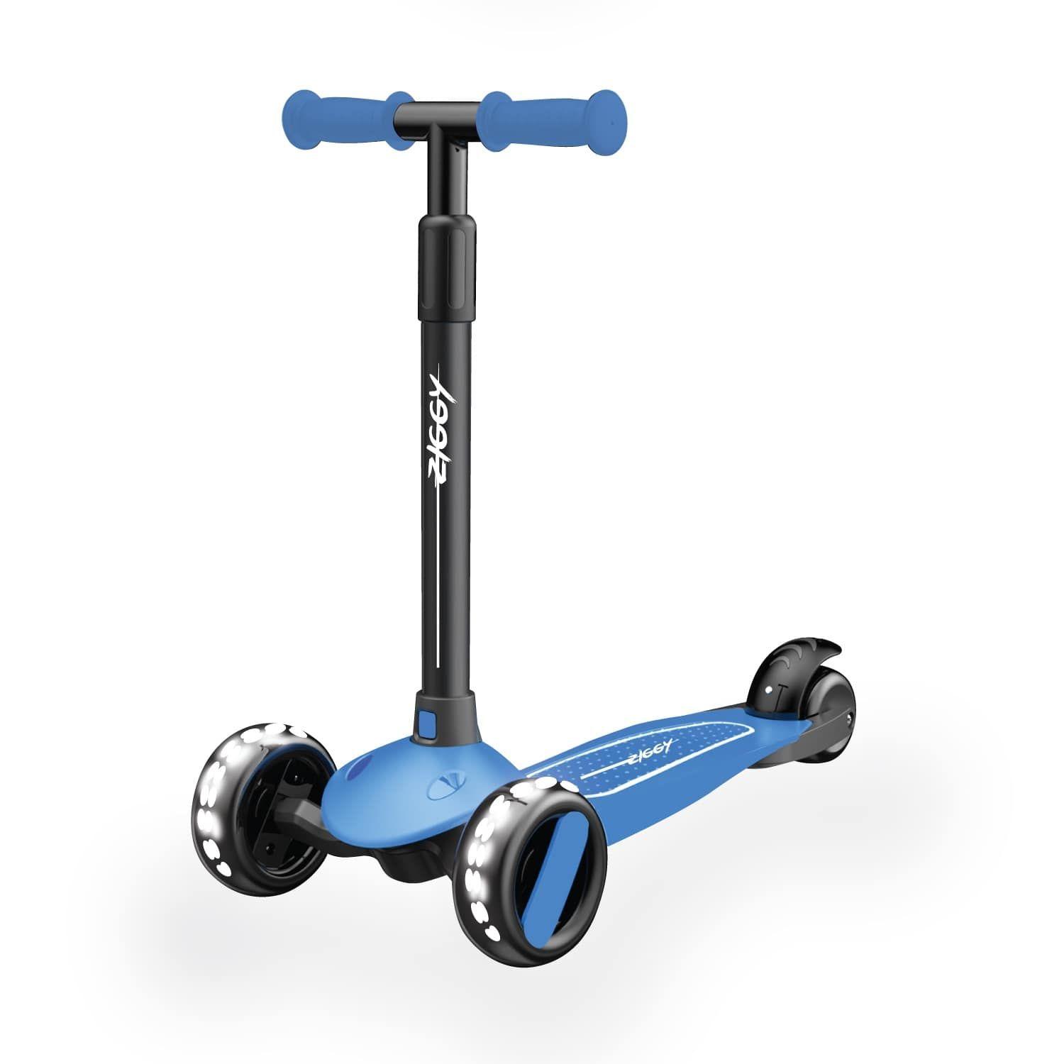 Ziggy 3-Wheel Tilt Scooter With Led (Blue)