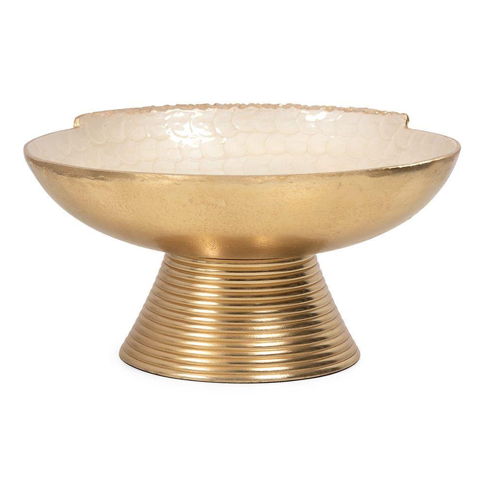 Rabiya Decorative Bowl, Gold - 30X14 Cm