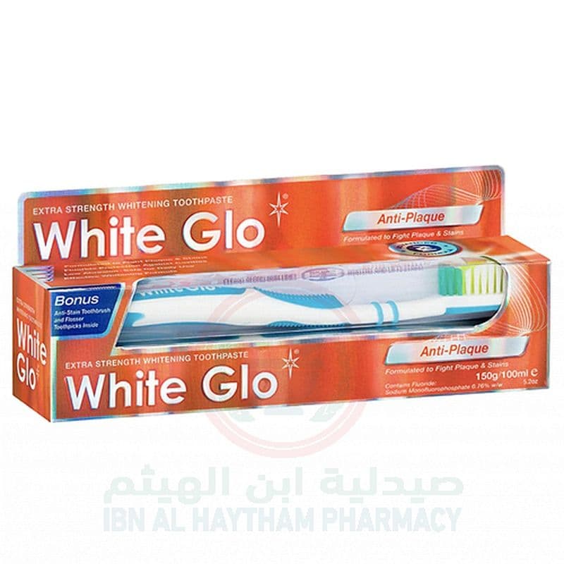 White Glo Anti-Plaque Whitening Toothpaste