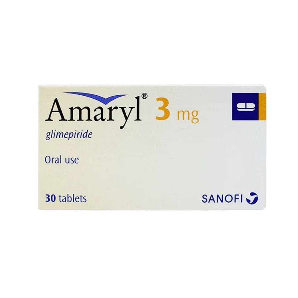 Amaryl 3 Mg 30 Tablets