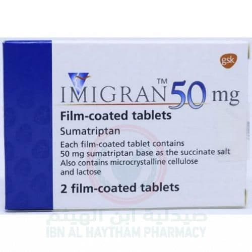 Imigran 50Mg Tablets 2'S