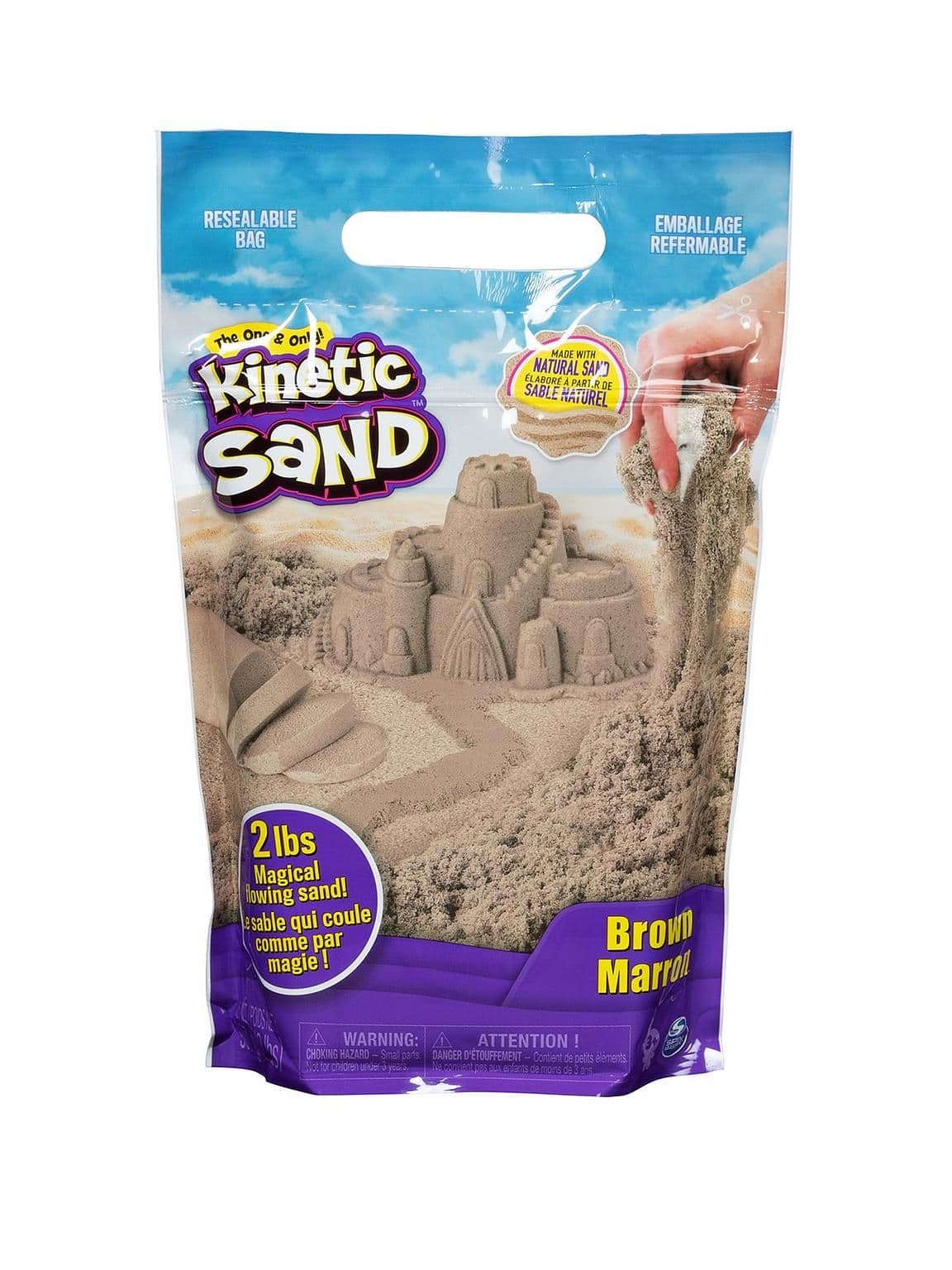 Kinetic Sand Brown Marron Sand Bag Activity Kit