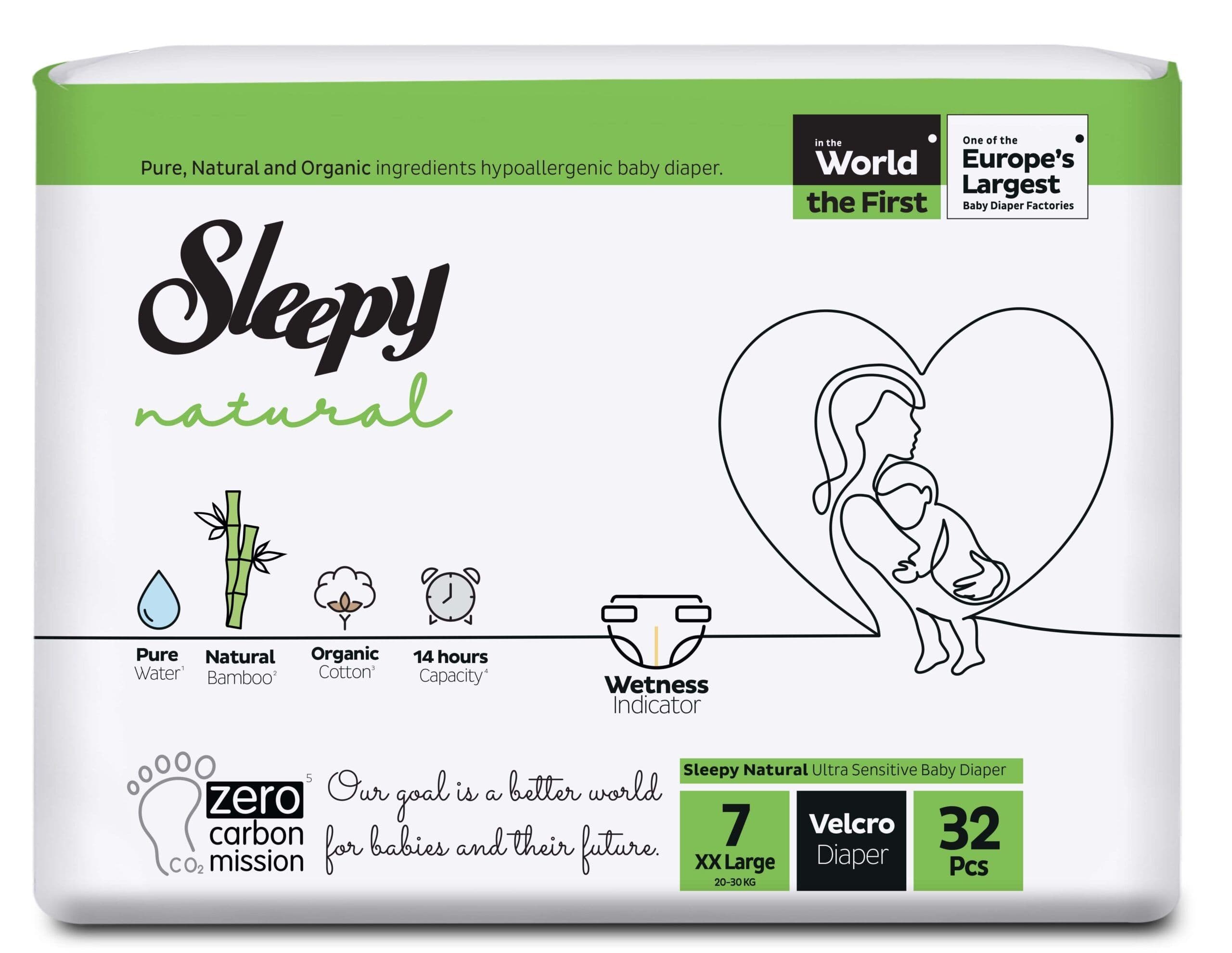 Sleepy Natural Pants No. 7 32'S Diapers (08906)