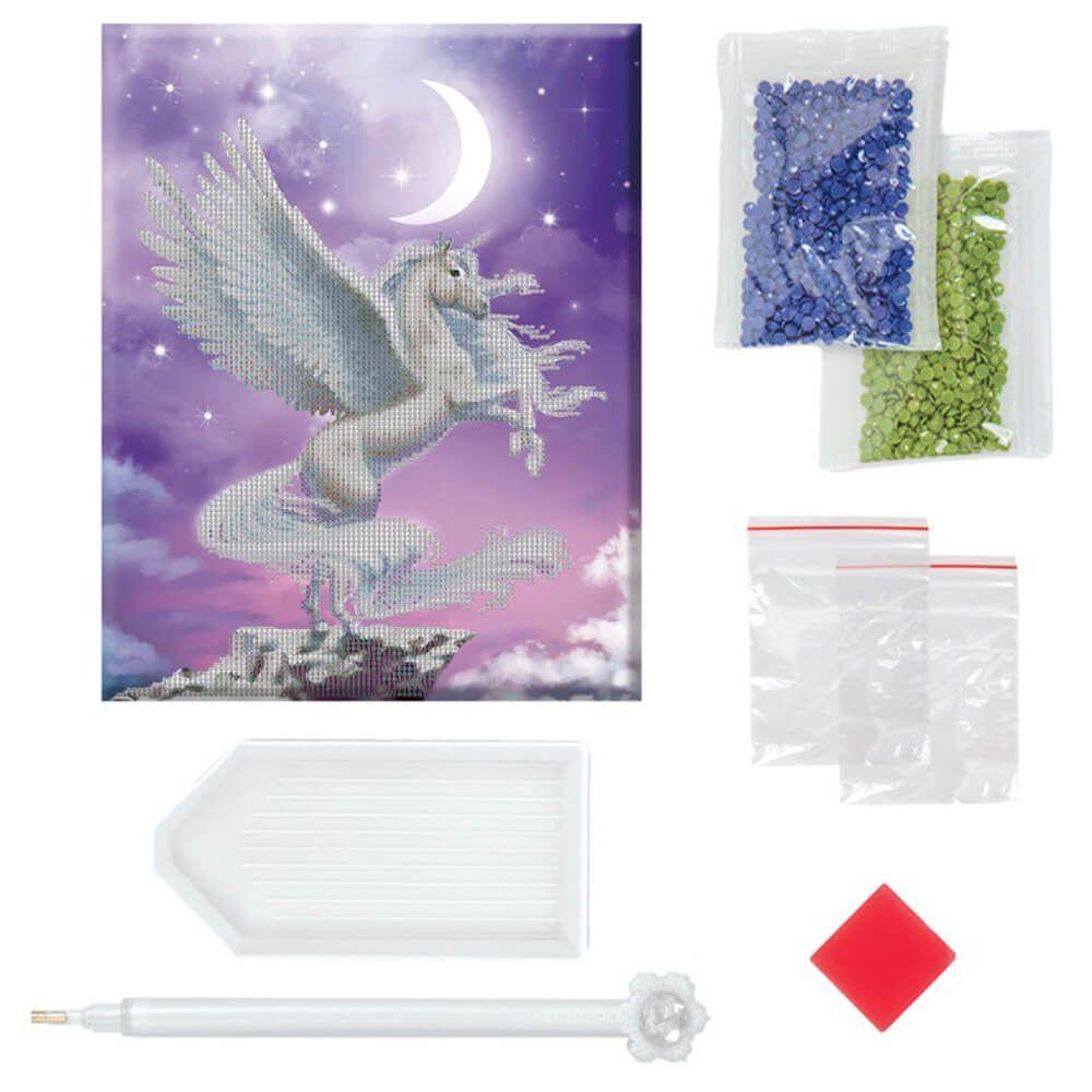 Hinkler Light Up Crystal Canvas Unicorn Craft Kit