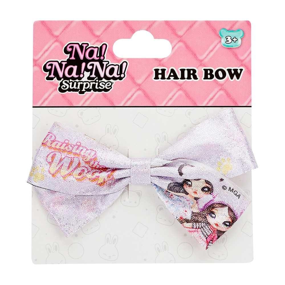 Na Na Na Surprise Metallic Lilac Textured Hair Bow