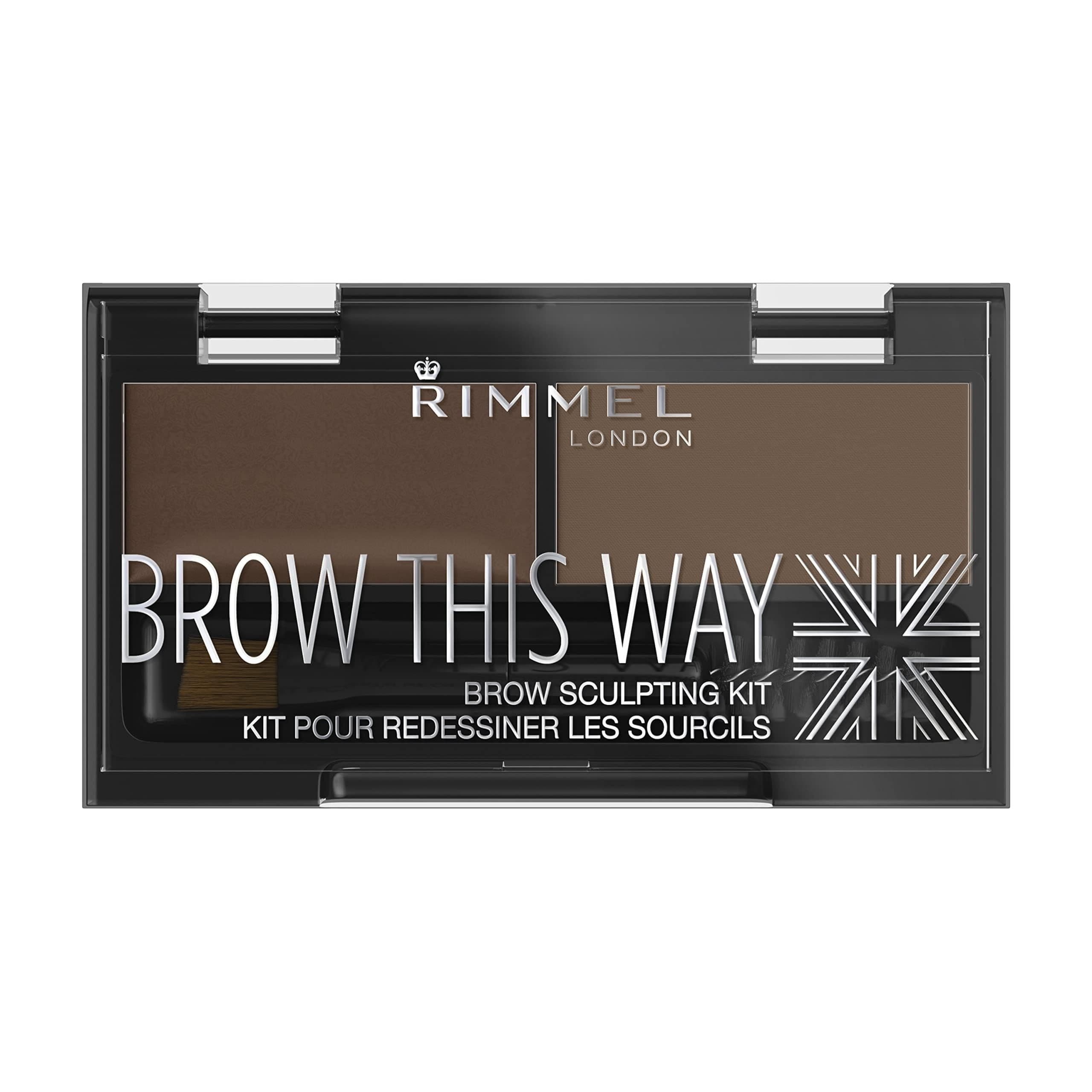 Rimmel London Brow This Way Eyebrow Sculpting Kit 003 Dark Brown 2.4 Gm