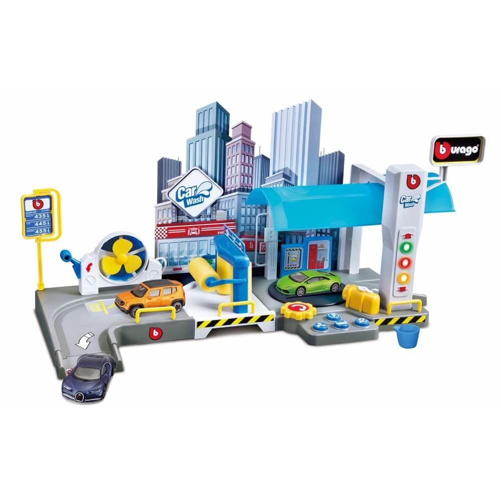 Bburago Street Fire Car Wash Playset (Styles May Vary)