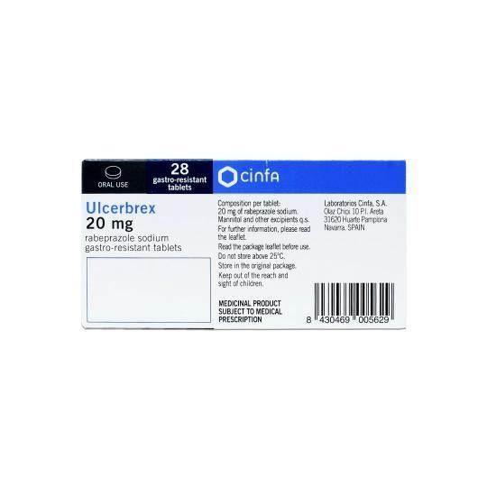 Ulcerbrex 20Mg 28 Tablets