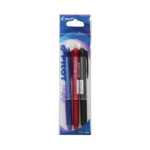 Pilot Frixion Clicker Pen 0.5 3 Colors 3Pcs