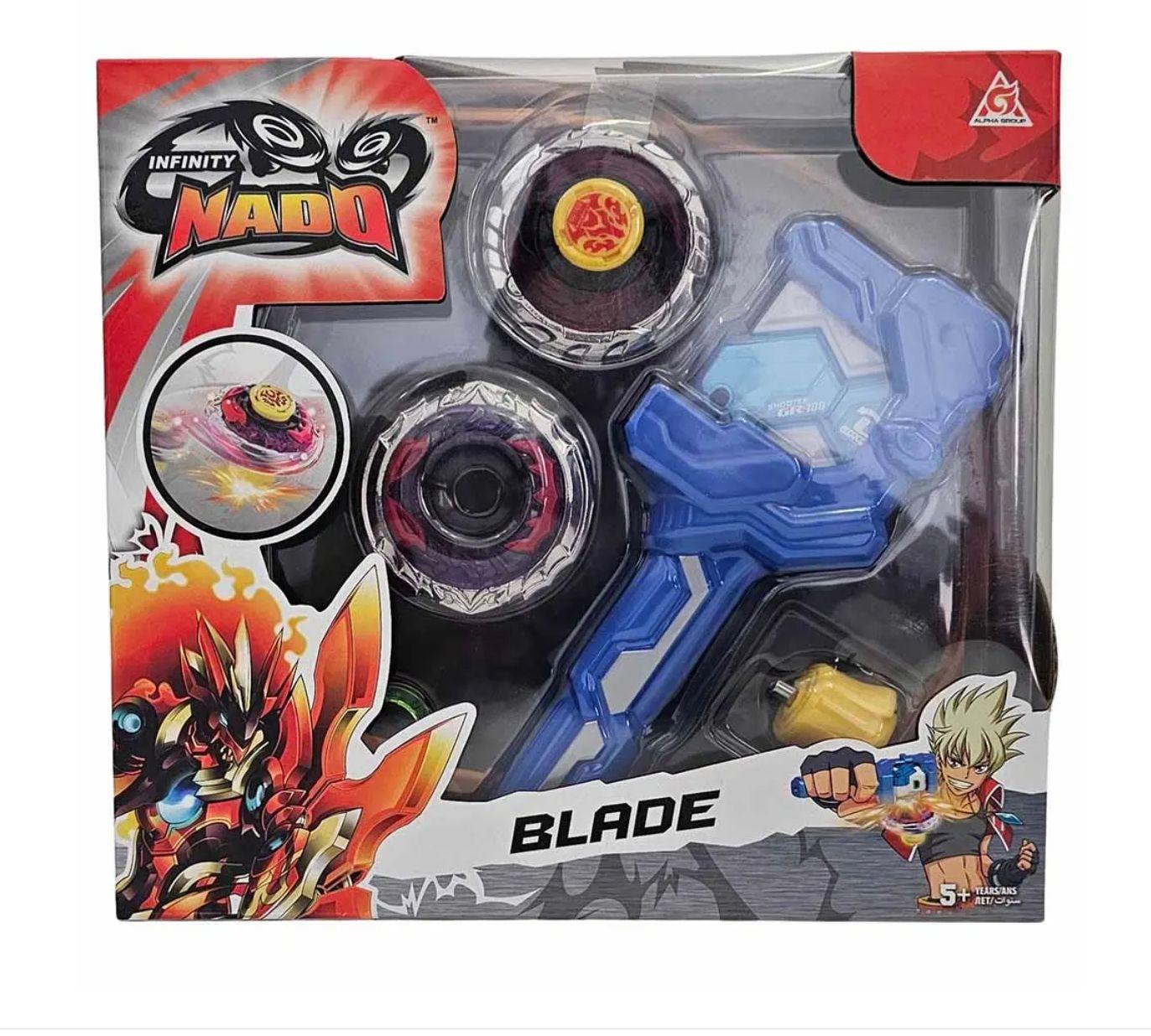 Infinity Nado Athletic Series Blade Spinning Top With Launcher Set