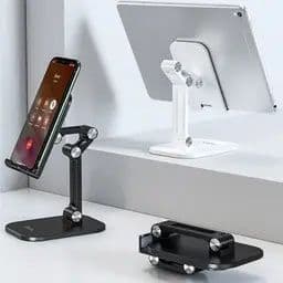 Double Folding Desktop Stand With Large Adjustable Angle Black - Hoco Ph34