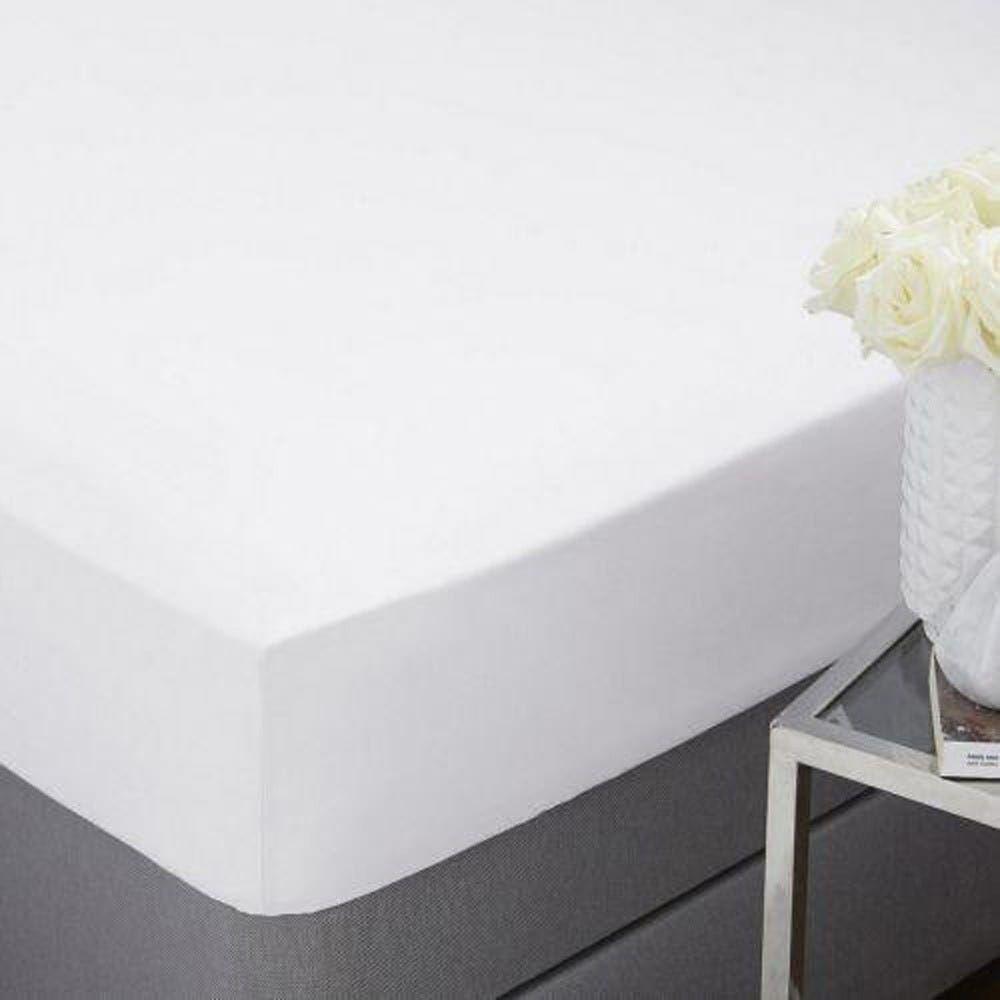 Silentnight Antibacterial Fitted Sheet, White - 250 TC, 150x200 cm