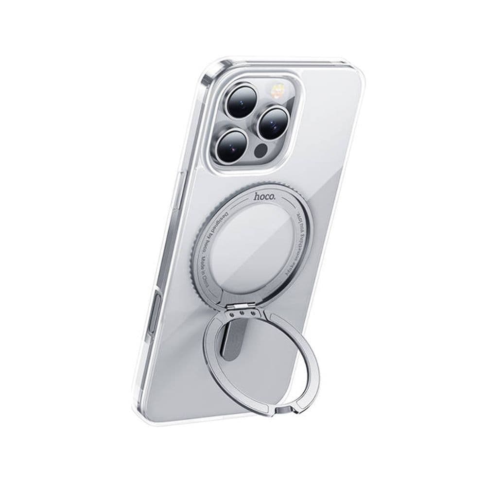 Hoco As1 Premium 16 Pro Max Stand Magsafe Rotatable Clear Case