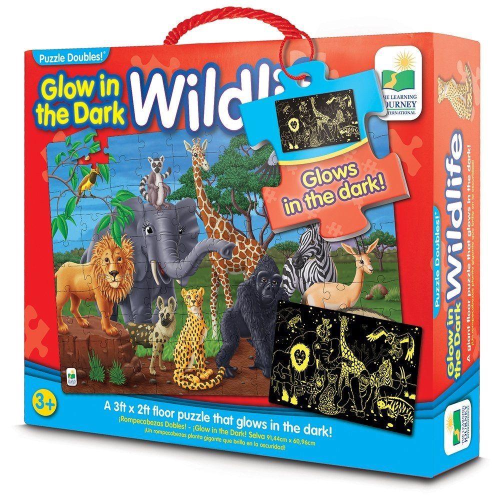 Puzzle Doubles: Glow In The Dark Wildlife Puzzle (100 Pieces)