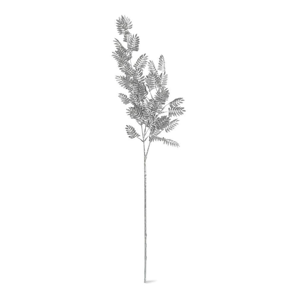 Fern Leaf Spray, Silver - 80 cm