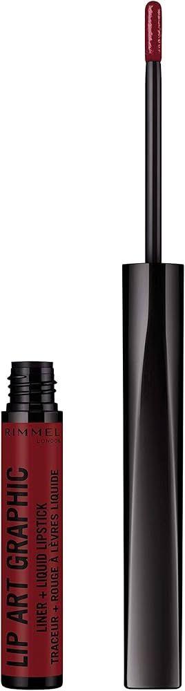 Rimmel London Lip Art Graphic Liner Liquid Lipstick 810 Burgundy