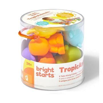 Bright Starts Tropicanimals 9 Take-Along Friends