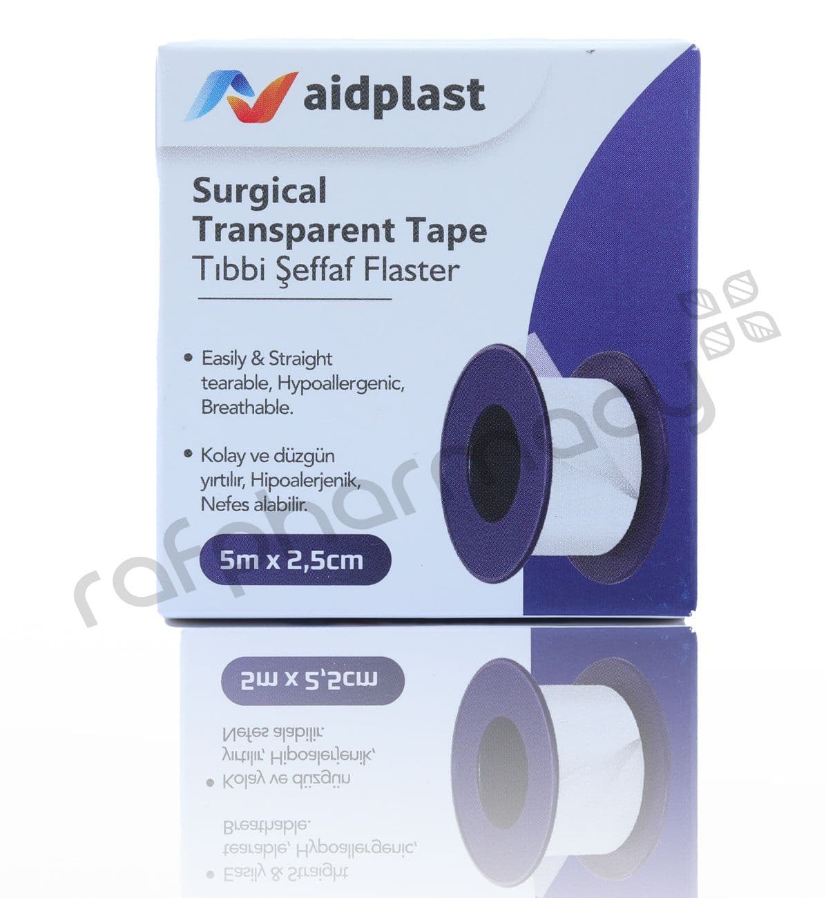 Aidplast Surgical Transparent Tape (5m x 2.5cm) (#V302, #20852)