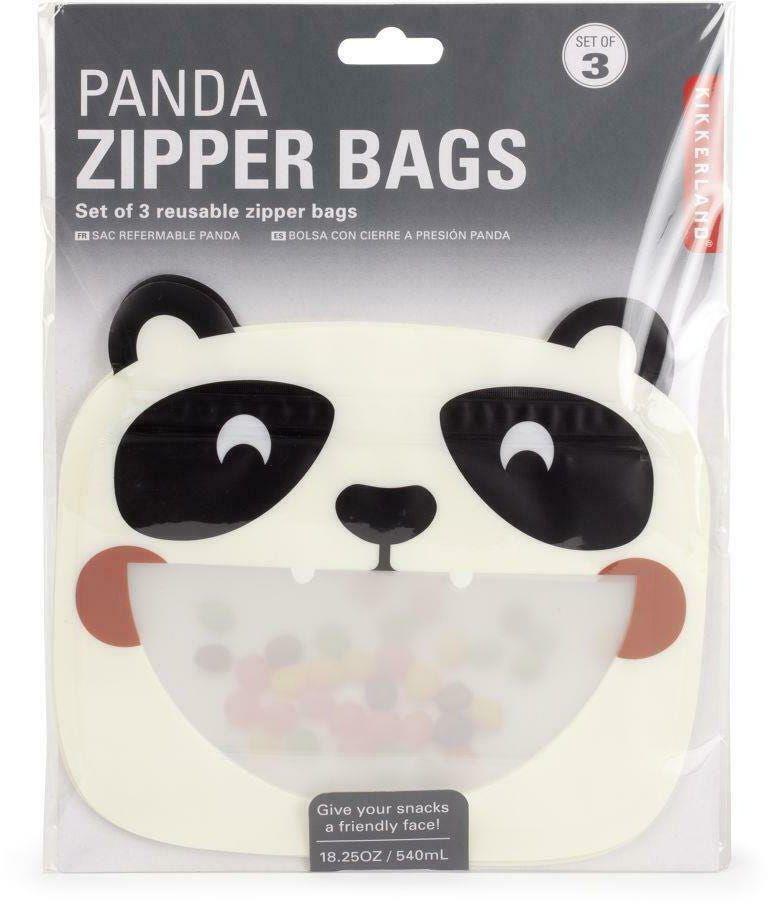 Panda Zipper Bag S/3