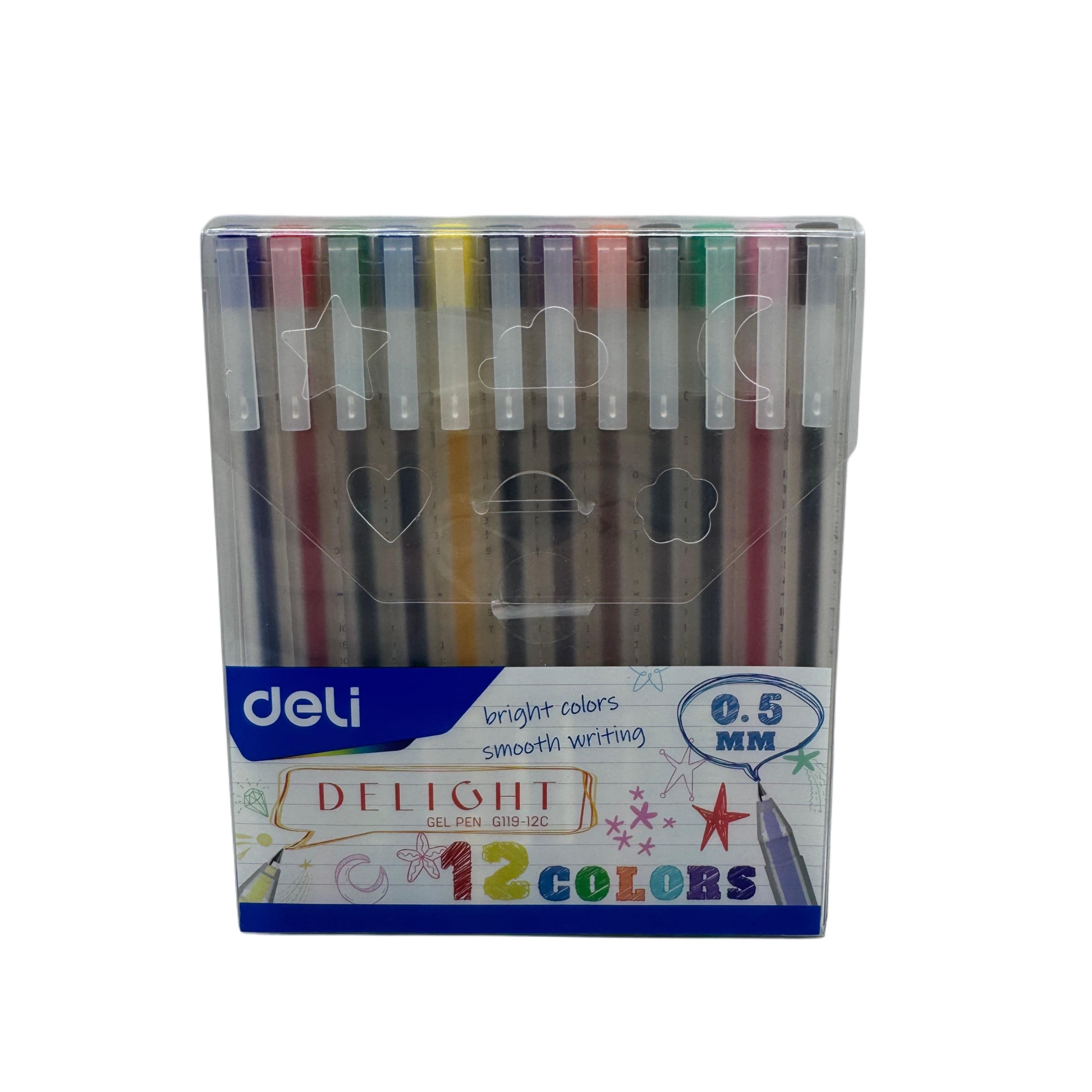 Deli Delight Gel Pen Set (12 Pens, 0.5Mm)
