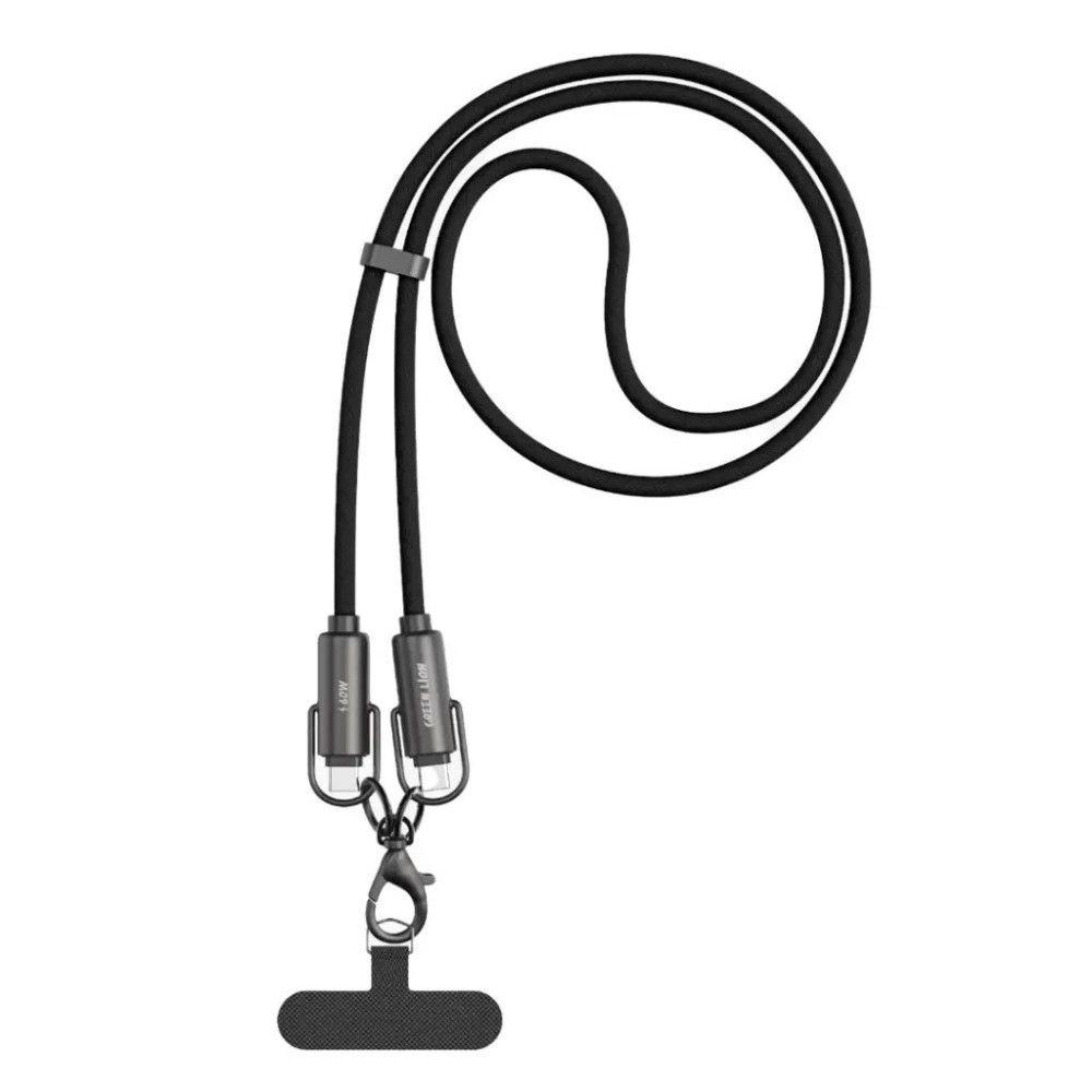 Green Lion Power Lanyard C To C 60W Cable - Black