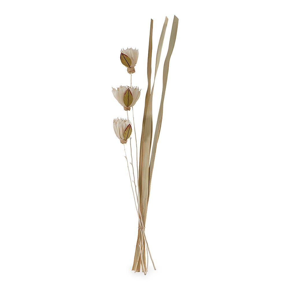 Deco Double Lily Stick, Light Brown - 100 cm