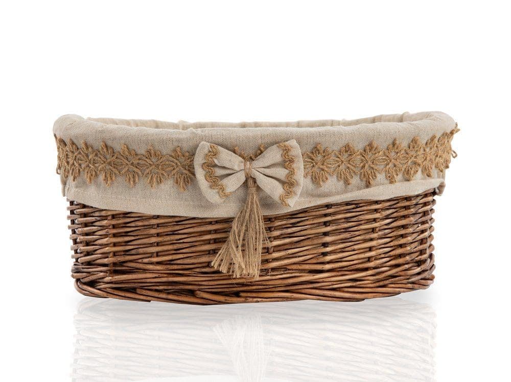 Moana Willow Basket, Brown - 36 X 27 X 15 Cms