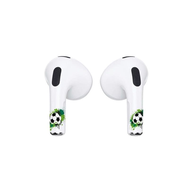Hyphen Artpods Case Skin Set With Applicator - Airpods (3Rd Gen) - Football