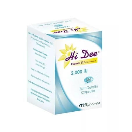 Hi Dee Vitamin D3 2000Iu 30 Capsules No.12690