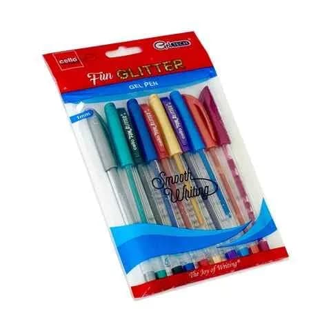 Cello Fun Glitter Pen 10 Pcs Mixed Color Set