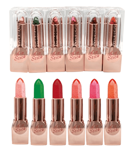 Ever Beauty Magic Color Change Gel Lipstick 6 Pieces