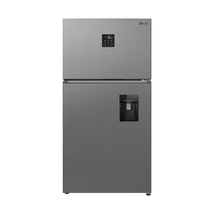 Oscar Orf630Wdts No-Frost Double Door Refrigerator With Water Dispenser Silver